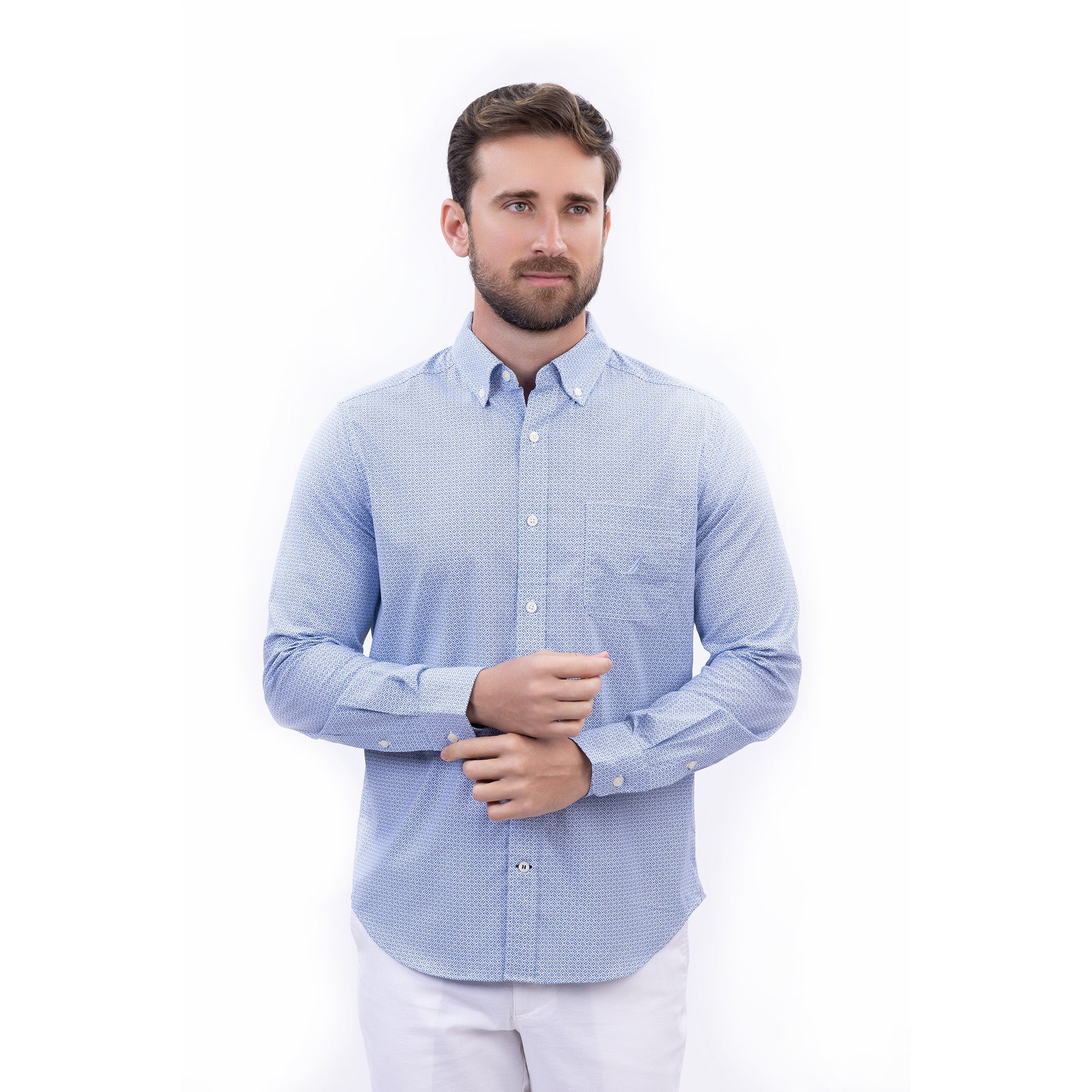 CAMISA M/L DE HOMBRE
