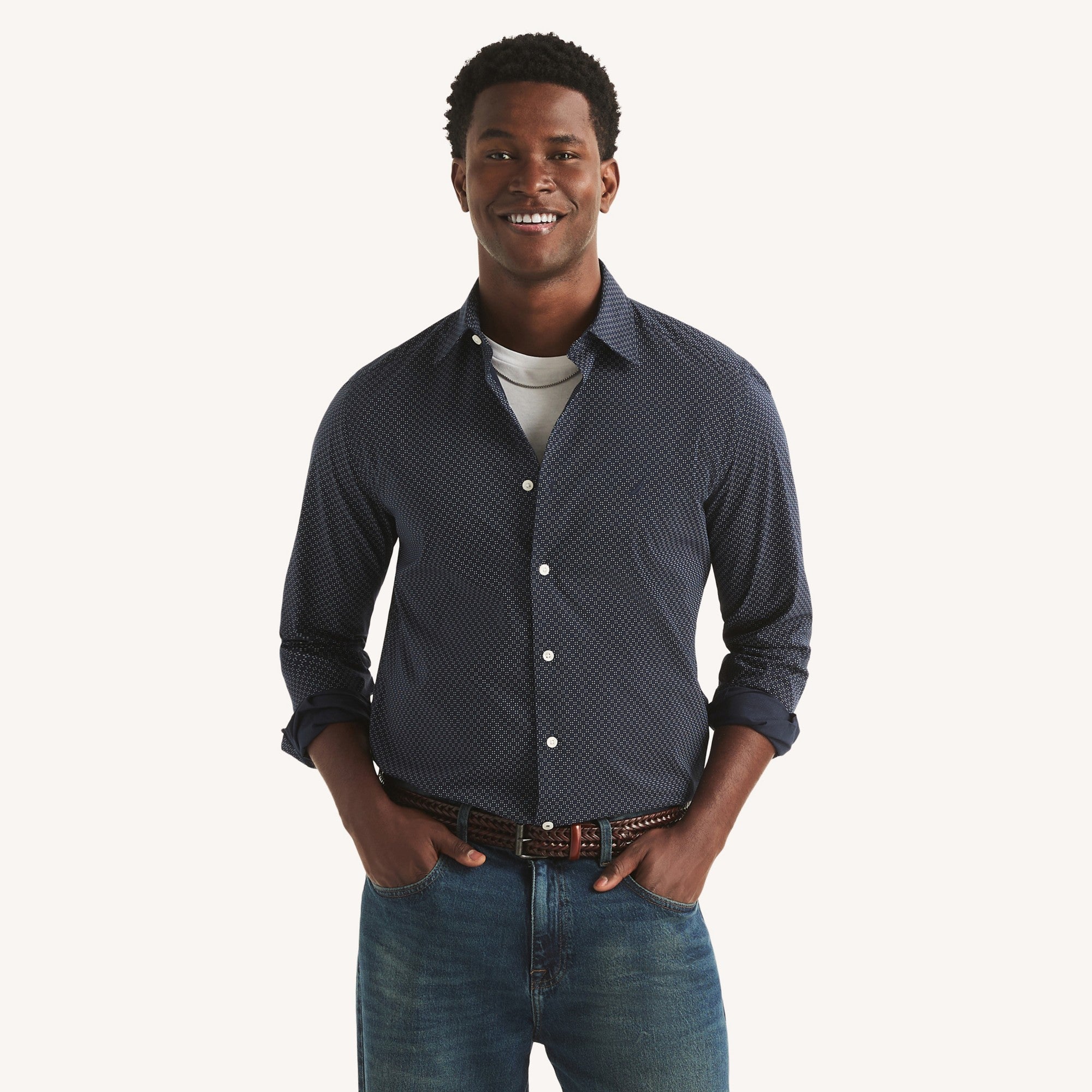 CAMISA M/L DE HOMBRE
